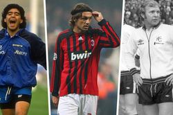 Những số áo được treo vĩnh viễn: Số 10 của Pele, Maradona, số 14 của Cruyff,