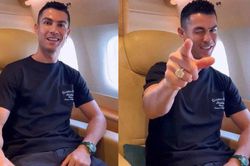 Ronaldo và bạn gái 'khoe' nhẫn kim cương 20 carat khi đến Saudi Arabia
