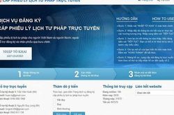 Hà Nội: Khắc phục lỗi khi cấp phiếu lý lịch tư pháp trực tuyến