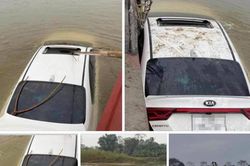 Vụ ô tô Kia Cerato trôi sông Hồng: Nghi vấn vứt xe trốn nợ