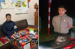 Bắt giữ 2 đối tượng tàng trữ, vận chuyển gần 16 kg pháo nổ