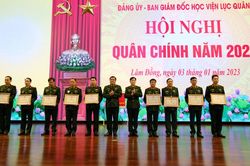 Học viện Lục quân tổ chức Hội nghị Quân chính năm 2022