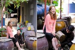 Sướng như Khánh Thi, được chồng quỳ gối rửa chân bất chấp hoàn cảnh