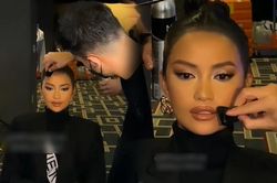 Ngọc Châu nhận sash Việt Nam, được chuyên gia tại Miss Universe trang điểm và làm tóc cực 'chặt chém'