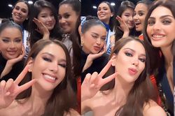 Ngọc Châu tụ hội với các 'sister' châu Á tại Miss Universe: Không đứng giữa mà visual vẫn sáng trưng
