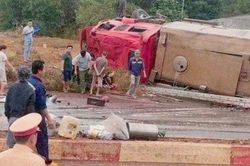 Lật xe cứu hỏa ở Bình Phước, 2 chiến sĩ hy sinh