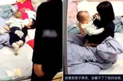 Cảnh vợ ốm bẹp, chồng quát nạt quẳng con lên giường bắt chăm sóc gây phẫn nộ