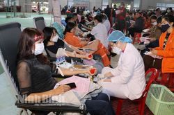 Ngày hội hiến máu tình nguyện hưởng ứng ngày 'Chủ nhật đỏ'