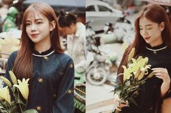 Nữ sinh 2K3 mang nét hoài cổ vào bộ ảnh đón Tết cổ truyền