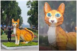 Linh vật mèo Hà Nội hình dạng giống chuột gây tranh cãi