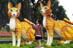Xôn xao linh vật mèo dị dạng ở công viên Thống Nhất, kẻ khen người chê và 'xuất thân' bất ngờ