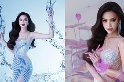 Cận cảnh đầm dạ hội Ngọc Châu sẽ mặc tại Miss Universe 2022