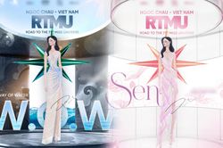 Hé lộ váy dạ hội của Ngọc Châu tại bán kết Miss Universe 2022: Sáng tạo hay nhạt nhòa?