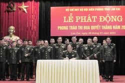 Đảng ủy Bộ đội Biên phòng tỉnh phát động phong trào thi đua quyết thắng năm 2023