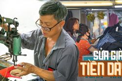 Thức thời mùa Tết: Nghề sửa quần áo, giày dép kín lịch cuối năm vì các đơn hàng khủng, kiếm gần chục triệu một ngày