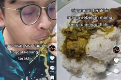 Dường như biết trước mẹ sắp qua đời, con trai nghẹn lòng ăn bữa cuối mẹ nấu