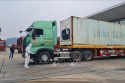 Xuất nhập khẩu qua cửa khẩu Lào Cai có nhiều tín hiệu tích cực