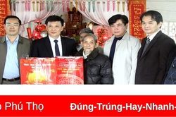 Công an tỉnh thăm, chúc Tết các gia đình chính sách tại huyện Phù Ninh