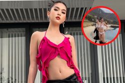 Ngọc Trinh diện bikini mỏng manh, tự hào khoe khả năng chịu lạnh 'thấu xương'