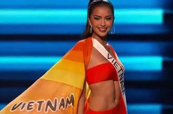 Ngọc Châu khoe cơ bụng nóng bỏng tại bán kết Miss Universe 2022