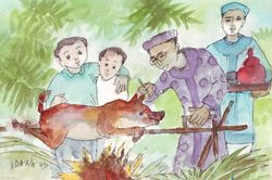 Tết những ngày thơ nơi xóm nhỏ...