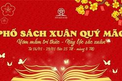 Phố sách Xuân Quý Mão mở cửa xuyên Tết