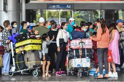 Cao điểm 15 chuyến đến/giờ, ga quốc tế Tân Sơn Nhất đông nghịt