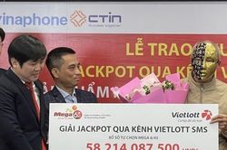 Một cán bộ hưu trí trúng Vietlott hơn 58 tỷ đồng