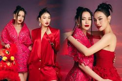 Top 3 Miss Universe Vietnam 2022 tung bộ ảnh mừng xuân: Visual sáng bừng, 'dính' hơn keo