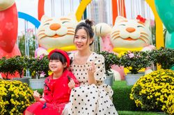 Người dân Đà Nẵng xúng xính váy áo, nô nức tham quan đường hoa Xuân