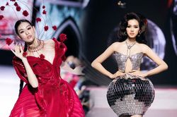 Dàn mỹ nhân Việt 'đối phó' với trang phục khó nhằn: Đỗ Thị Hà đứng 2 tiếng, Khánh Vân tróc da