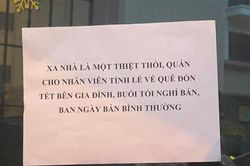 Dòng thông báo nghỉ Tết của một quán ăn gây xúc động: 'Xa nhà là một thiệt thòi'