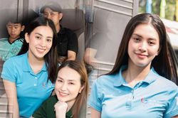 Hoa hậu Trần Tiểu Vy có hành động ý nghĩa dành cho công nhân về quê ăn Tết