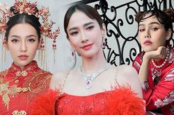 Mỹ nhân Thái đọ sắc gay cấn ngày Tết: Nữ hoàng cổ trang Bella đẹp xỉu, chị đại Aum diện trang sức 70 tỷ vẫn gây thất vọng