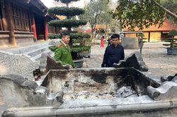 Kiểm tra công tác phòng cháy tại nơi tổ chức lễ hội Cổ Loa
