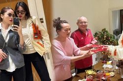 Minh Triệu khoe ảnh đón Tết tại nhà bố mẹ Kỳ Duyên