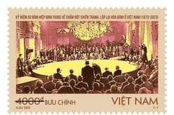 Phát hành bộ tem 'Kỷ niệm 50 năm Hiệp định Paris về chấm dứt chiến tranh, lập lại hòa bình ở Việt Nam'