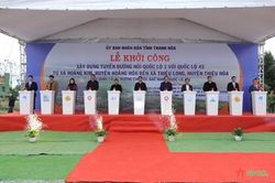 Thanh Hóa khởi công xây dựng tuyến đường nối Quốc lộ 1A với Quốc lộ 45