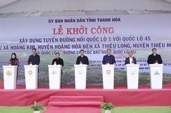 Thanh Hóa: Khởi công tuyến đường nối hai quốc lộ hơn 1.400 tỷ đồng