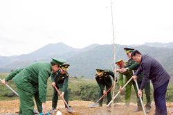 Bộ đội Biên phòng tỉnh tổ chức Tết trồng cây xuân Quý Mão 2023