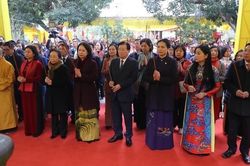 Quyền Chủ tịch Nước Võ Thị Ánh Xuân dự Lễ kỷ niệm 1983 năm khởi nghĩa Hai Bà Trưng