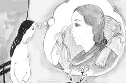 Sau lưng có người nhìn
