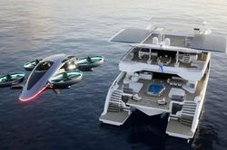 Du thuyền tích hợp máy bay và tàu ngầm