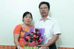 Gia đình nhà giáo hiến đất xây trường