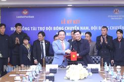Ngân hàng Bưu điện Liên Việt tài trợ cho 2 đội bóng chuyền nam và nữ Ninh Bình