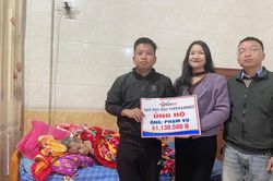 Trao hơn 41 triệu đồng tới ông Phạm Vọ ở Hà Tĩnh