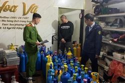 Phát hiện vụ vận chuyển, tàng trữ khí cười lớn tại Hà Nội