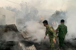 Quảng Nam: Nhiều nhà dân ở địa bàn biên giới bị cháy do người dân đốt lửa sưởi ấm