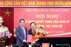 Ban Bí thư bổ nhiệm ông Đặng Văn Dũng làm Phó Trưởng Ban Nội chính Trung ương