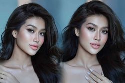 Hết làm em gái Khánh Vân, Hoa hậu Thiên Ân 'biến hóa' thành Phạm Hương với tông makeup sắc sảo